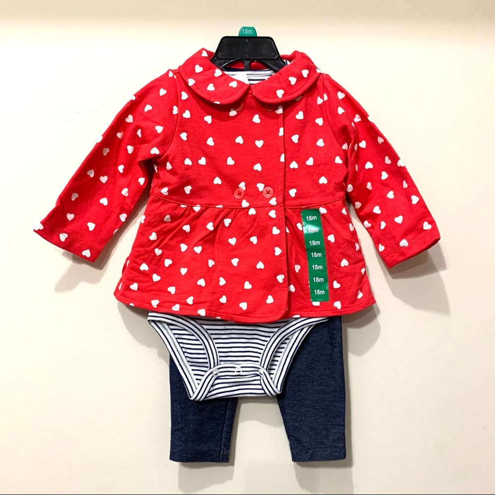 Carter's Baby Girl 3pc Set 18M